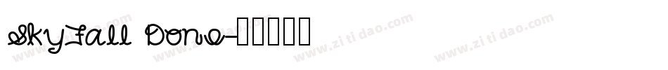 SkyFall Done字体转换